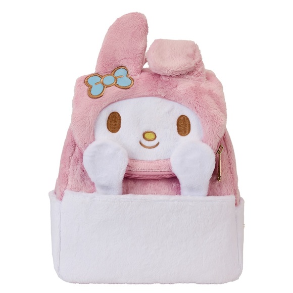 Loungefly- Sanrio My Melody Plush Set of Mini Backpack and Bifold Wallet - Picture 5 of 16